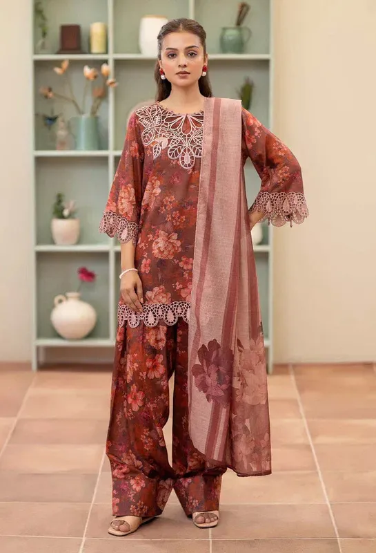Adans Libas Adans prints eid edit Cotton – view 1 – Poshaq