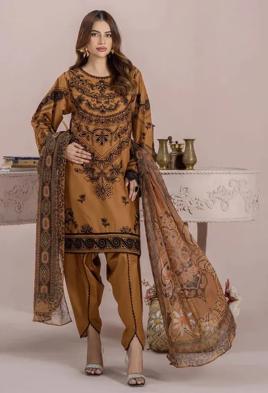 Adans Libas Cambric ready to wear Chiffon – view 1 – Poshaq