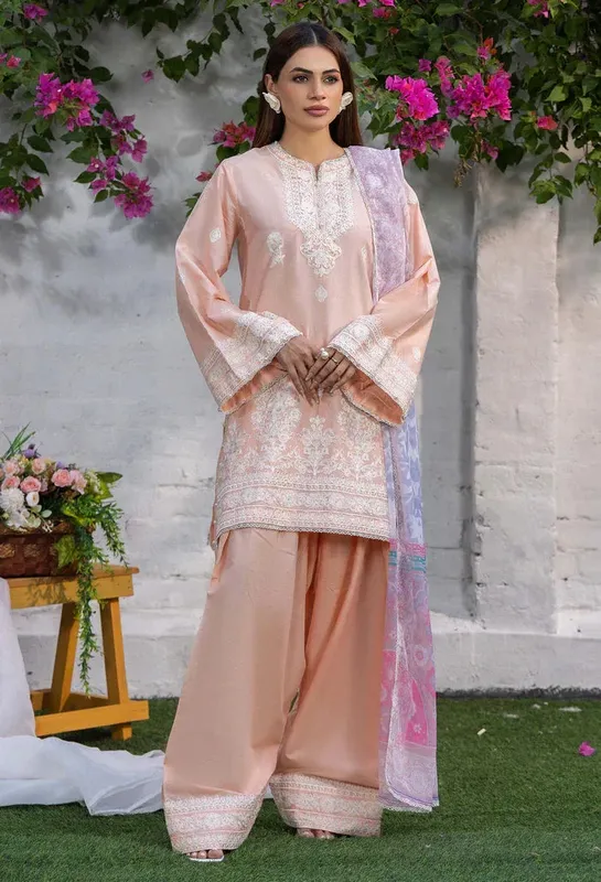 Adans Libas Cambric ready to wear Chiffon – view 1 – Poshaq