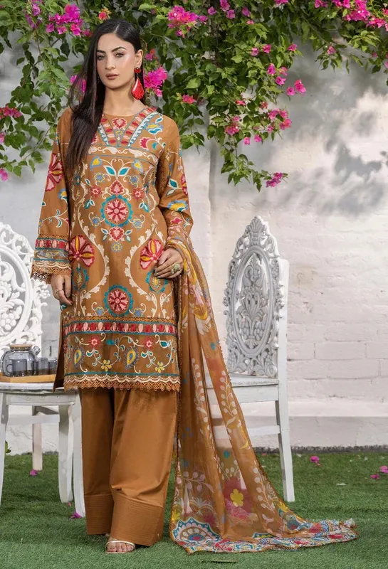 Adans Libas Cambric ready to wear Chiffon – view 1 – Poshaq