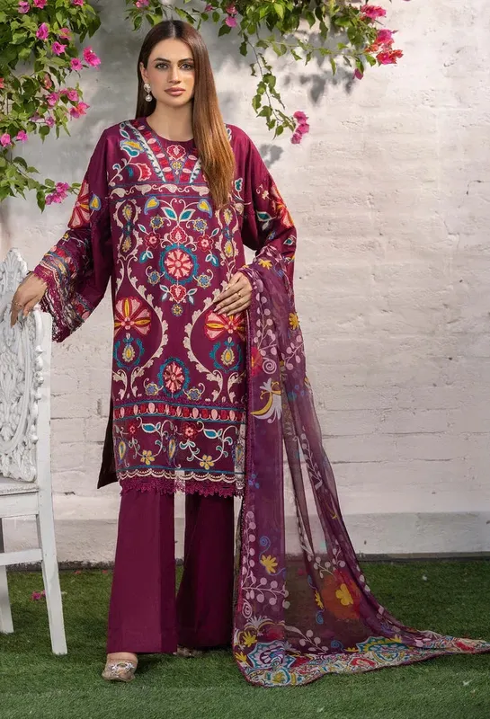 Adans Libas Cambric ready to wear Chiffon – view 1 – Poshaq
