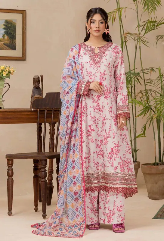 Adans Libas Adans Embroidered satin Satin – view 1 – Poshaq