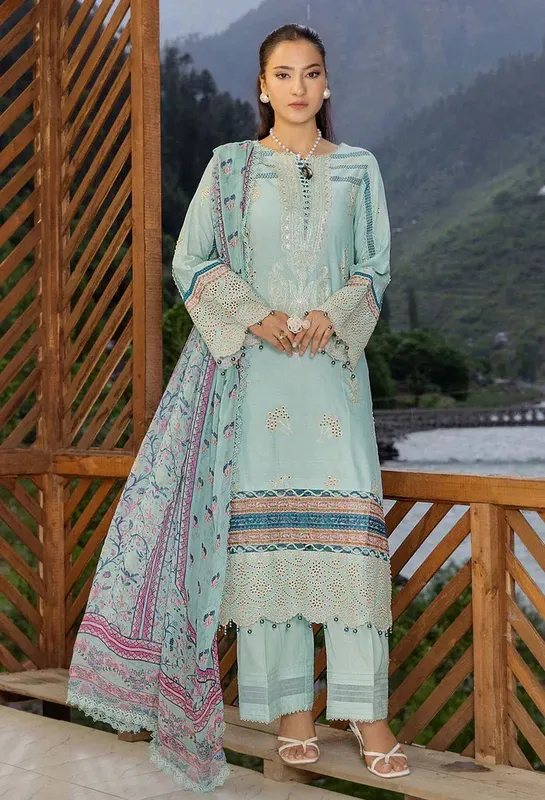 Adans Libas Muskari Lawn Chiffon – view 1 – Poshaq