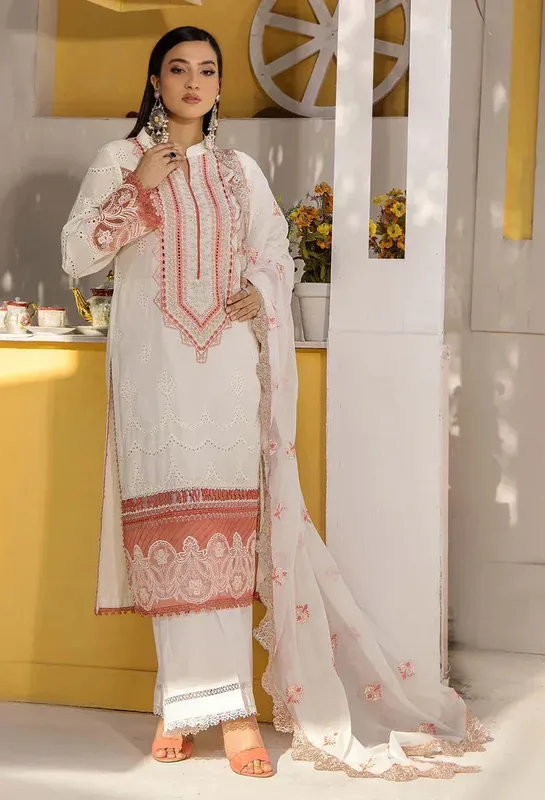 Adans Libas Muskari Lawn Chiffon – view 1 – Poshaq