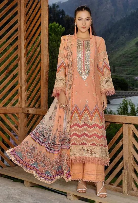 Adans Libas Muskari Lawn Chiffon – view 1 – Poshaq