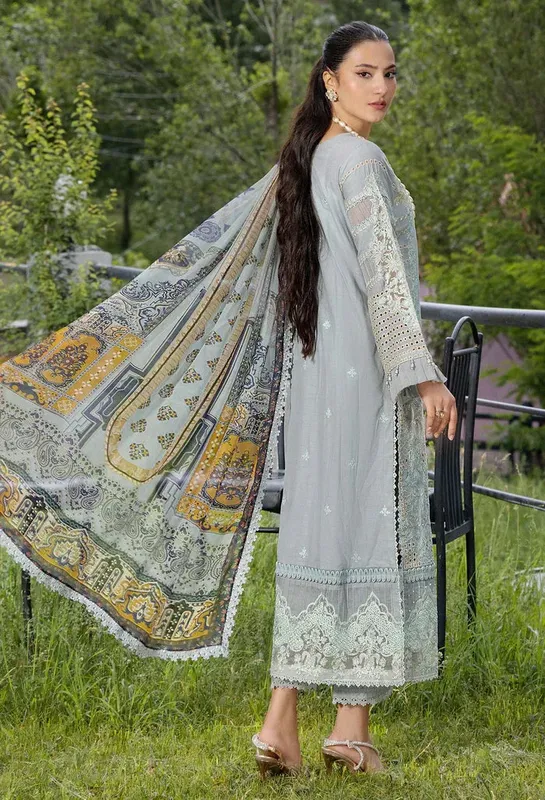 Adans Libas Muskari Lawn Chiffon – view 1 – Poshaq
