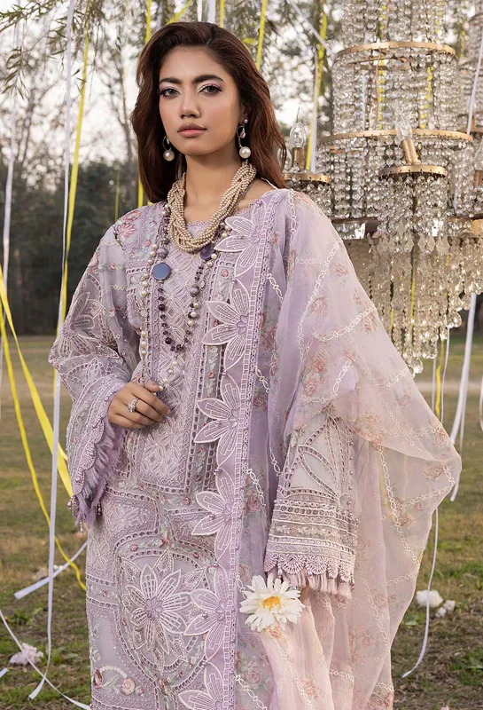 Adans Libas BAZM-E-BAHAR Organza – view 1 – Poshaq