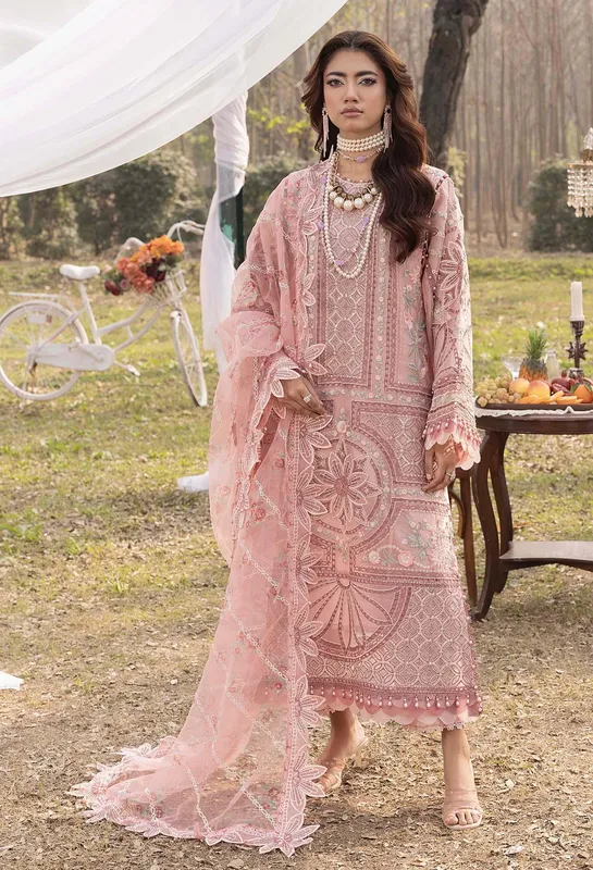 Adans Libas BAZM-E-BAHAR Organza – view 1 – Poshaq