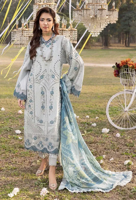 Adans Libas BAZM-E-BAHAR Cotton – view 1 – Poshaq