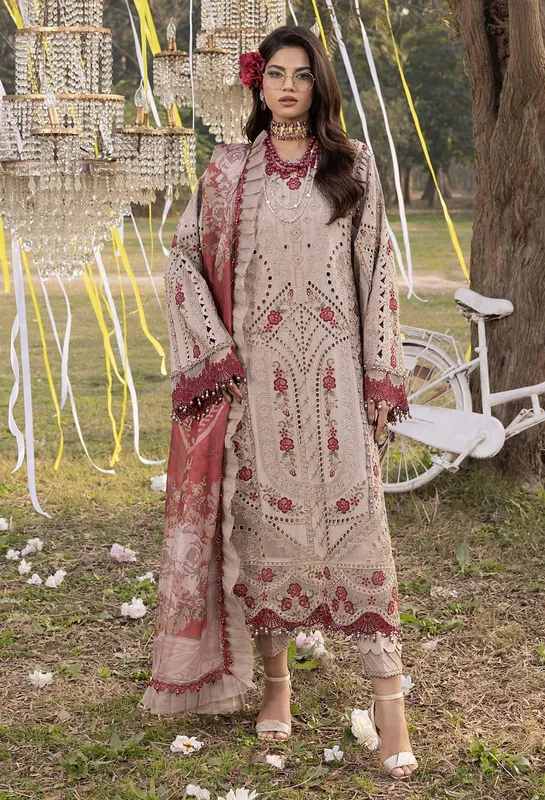Adans Libas BAZM-E-BAHAR Cotton – view 1 – Poshaq
