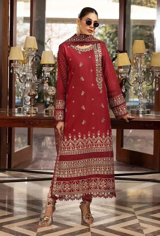Adans Libas Summers Dream 25 Red Cotton – view 1 – Poshaq