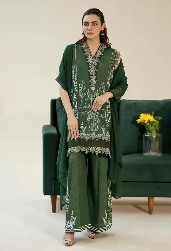Adans Libas Rang-e-watan Silk – view 1 – Poshaq