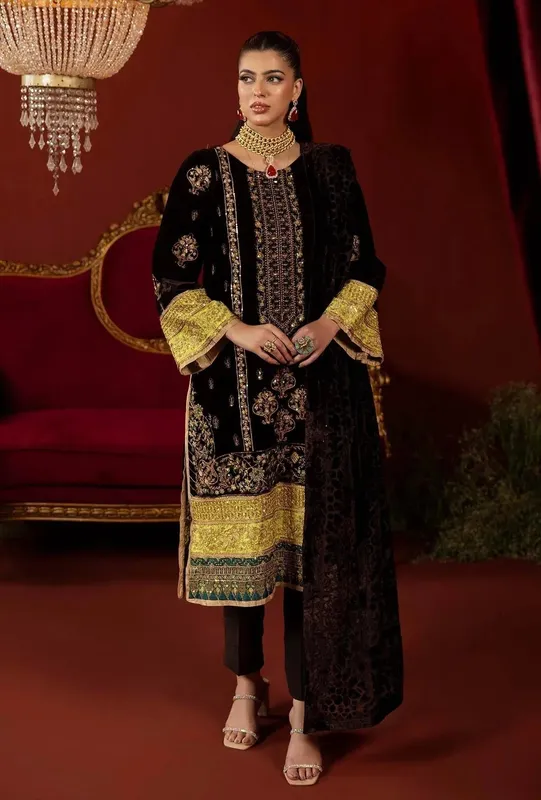 Adans Libas Plachi Luxury Formals 24 Raw Silk – view 1 – Poshaq