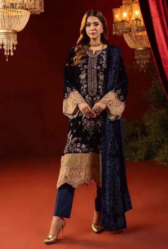 Adans Libas Plachi Luxury Formals 24 Raw Silk – view 1 – Poshaq