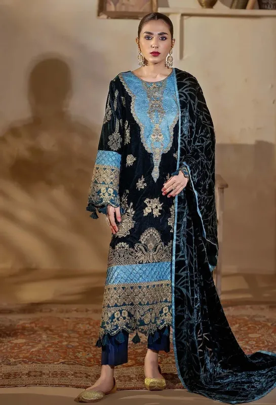 Adans Libas Plachi Luxury Formals 24 Raw Silk – view 1 – Poshaq