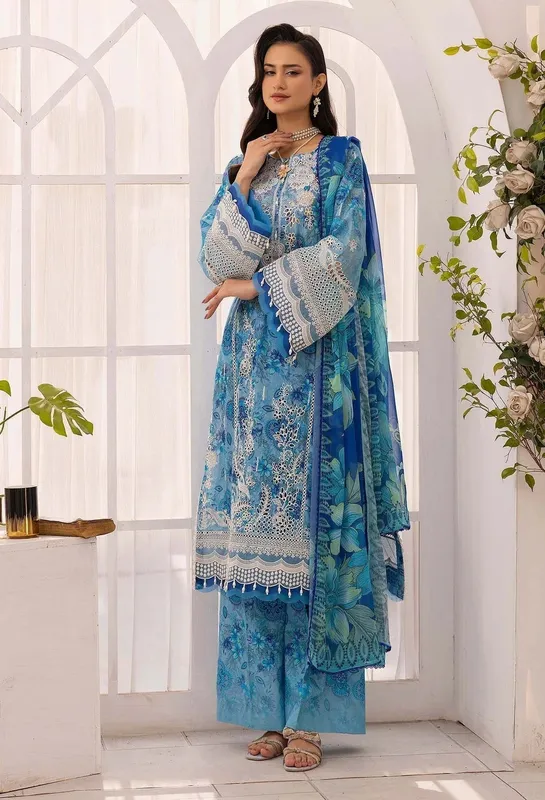 Adans Libas Solana 25 Blue Chiffon – view 1 – Poshaq