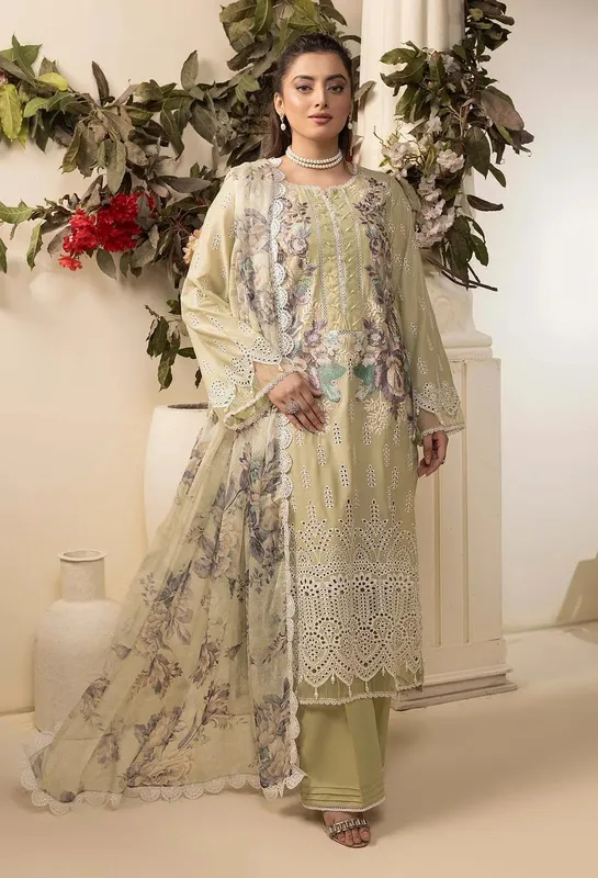 Adans Libas Haelyn 25 Olive Chiffon – view 1 – Poshaq