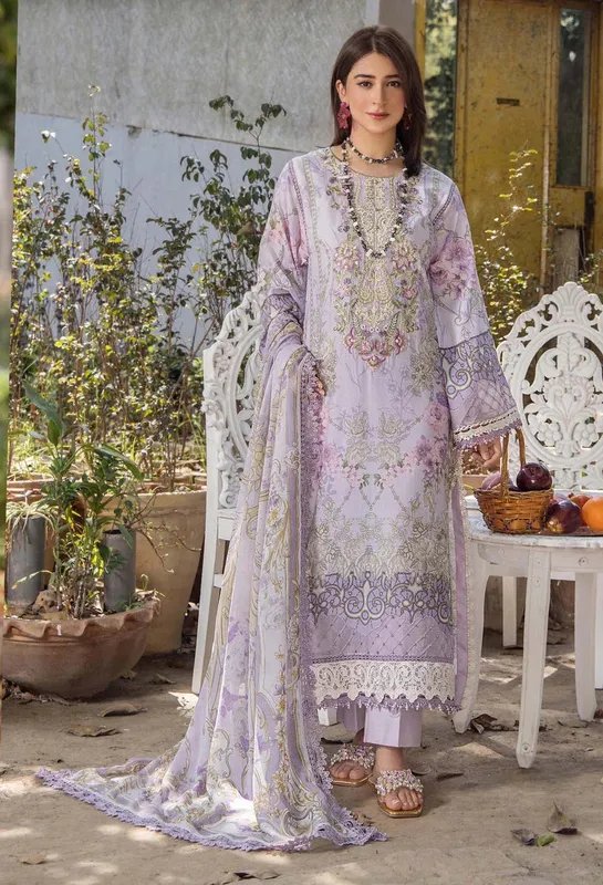 Adans Libas Jasmine Lawn Chiffon – view 1 – Poshaq