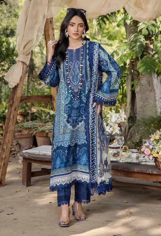 Adans Libas Jasmine Lawn Chiffon – view 1 – Poshaq