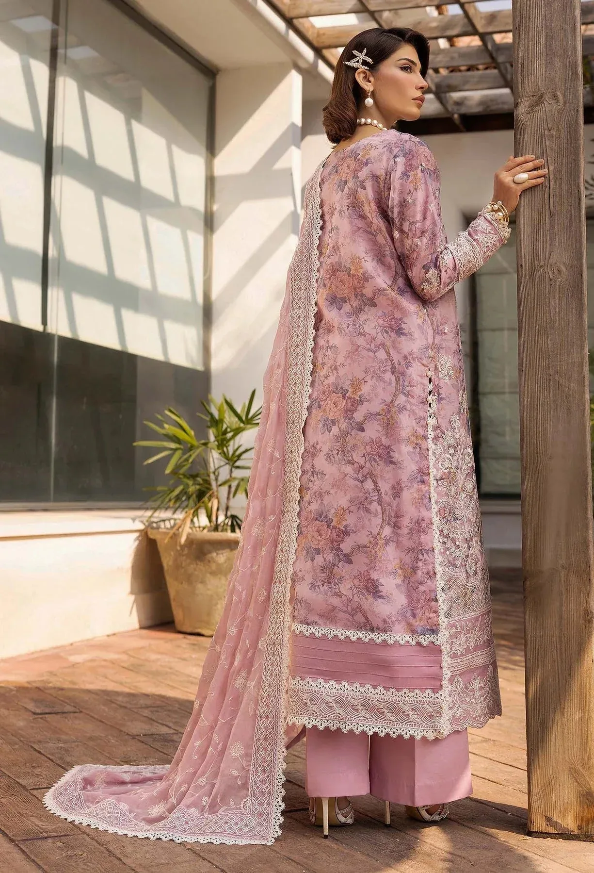 Adans Libas Summers Dream 25 Pink Organza – view 2 – Poshaq