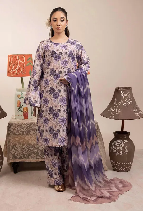 Adans Libas Basic Chikankari Chiffon – view 1 – Poshaq