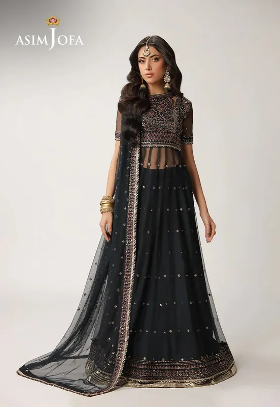 Asim Jofa Layaan Festive Collection Magenta – view 1 – Poshaq