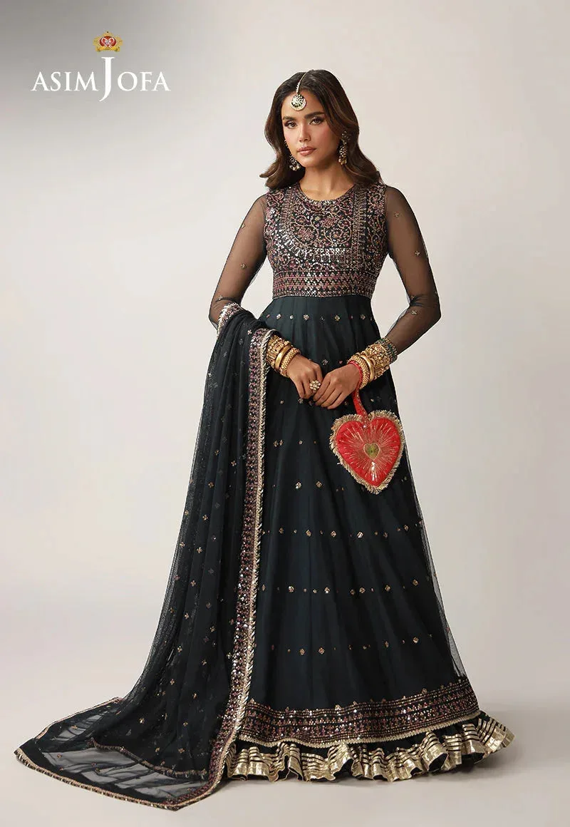 Asim Jofa Layaan Festive Collection Magenta – view 3 – Poshaq
