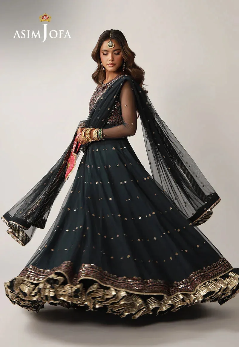 Asim Jofa Layaan Festive Collection Magenta – view 4 – Poshaq