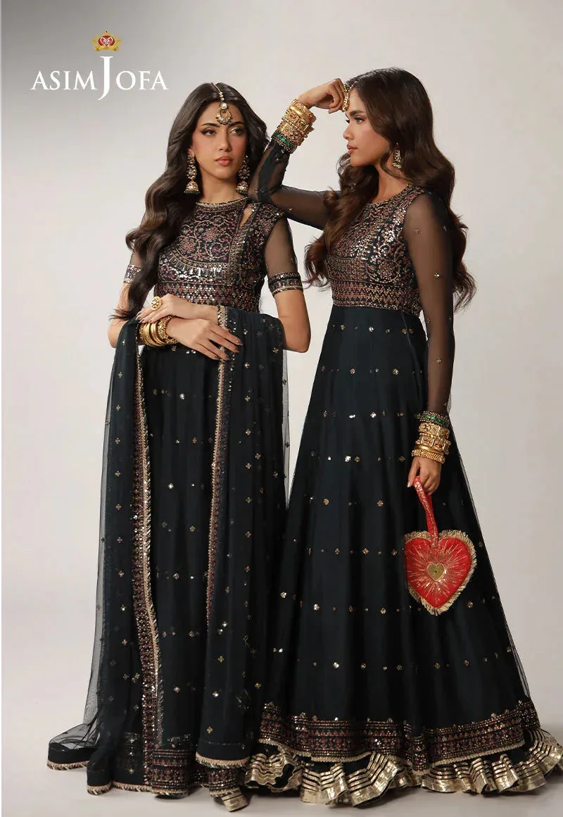 Asim Jofa Layaan Festive Collection Magenta – view 8 – Poshaq
