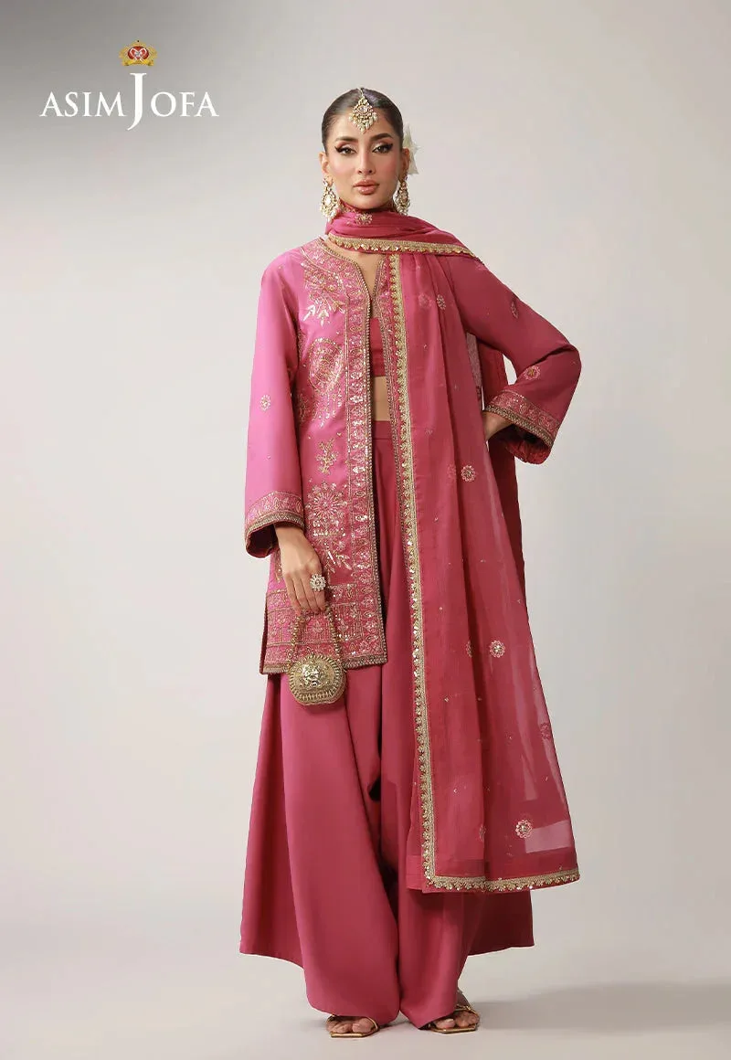 Asim Jofa Layaan Festive Collection Pink – view 1 – Poshaq