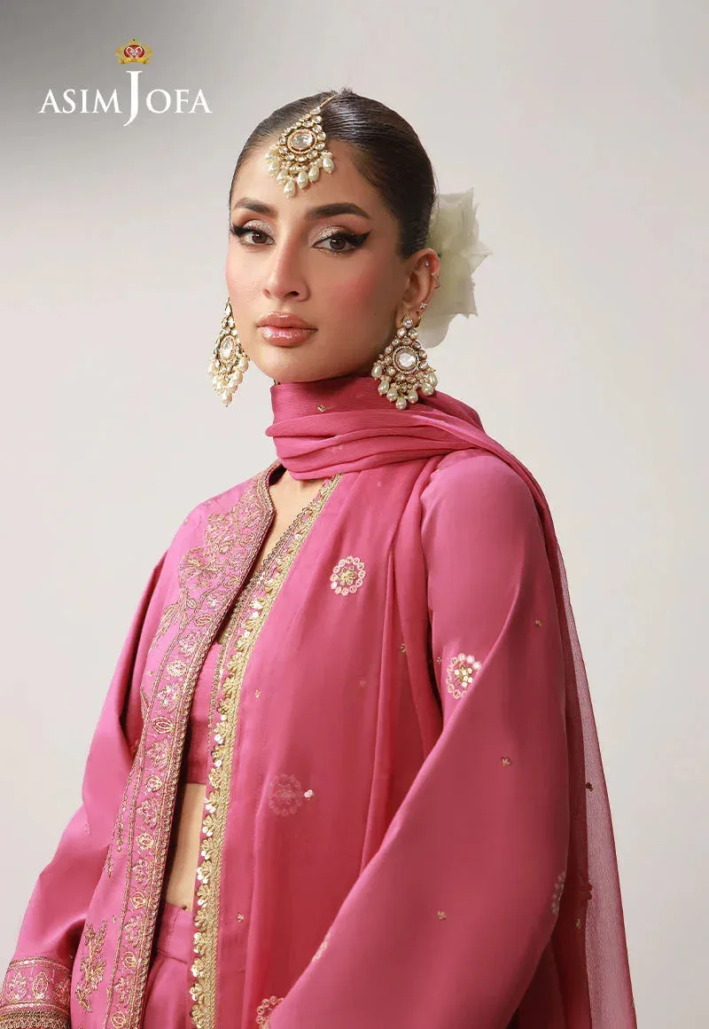 Asim Jofa Layaan Festive Collection Pink – view 3 – Poshaq