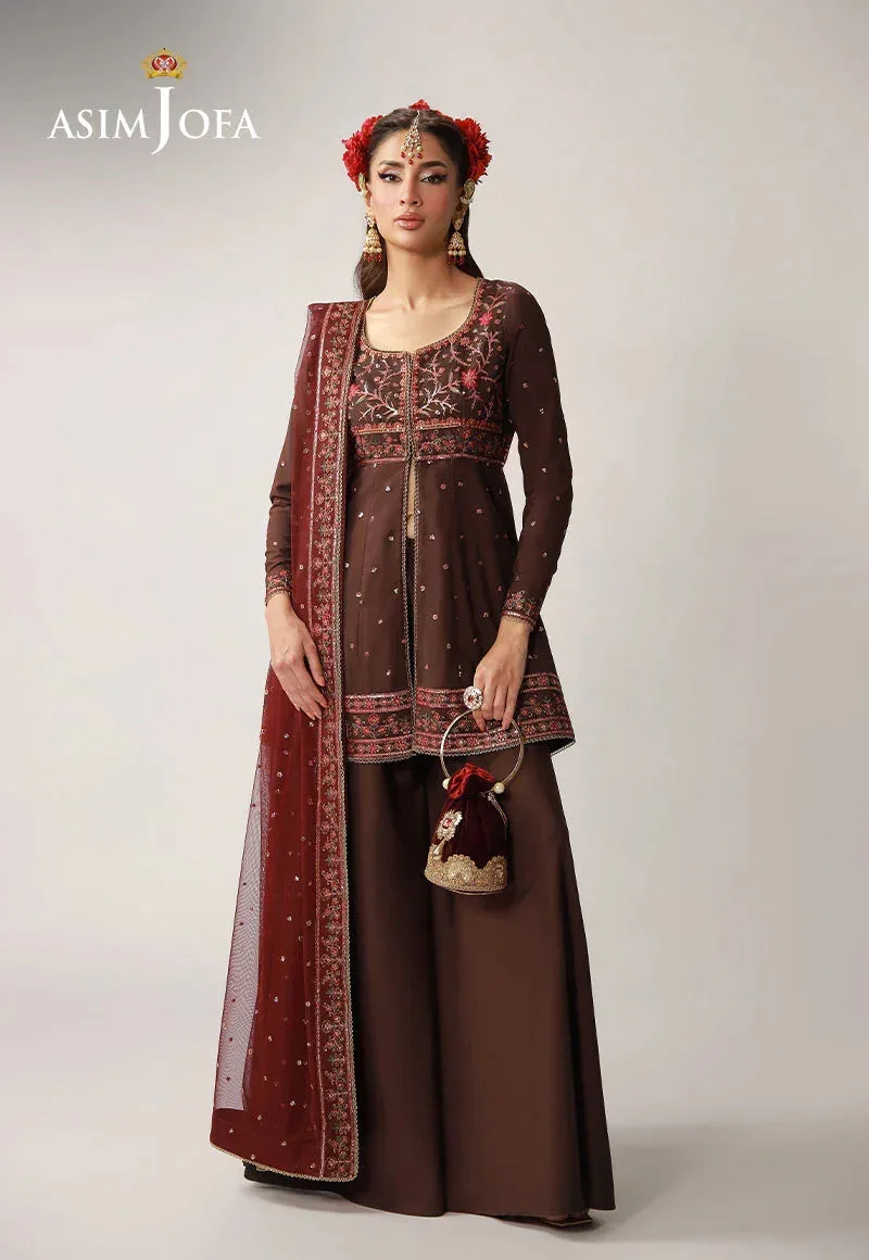 Asim Jofa Layaan Festive Collection Magenta – view 1 – Poshaq