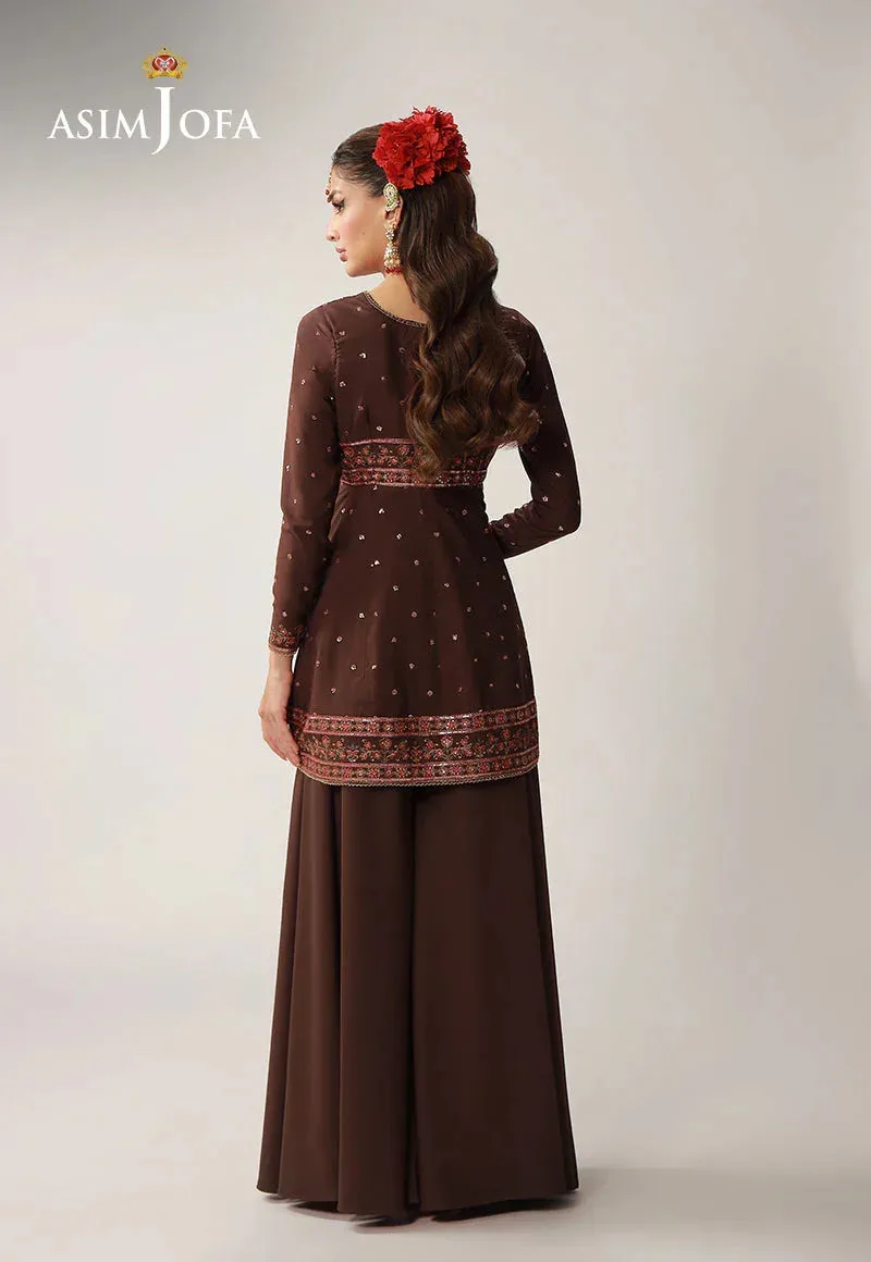 Asim Jofa Layaan Festive Collection Magenta – view 2 – Poshaq