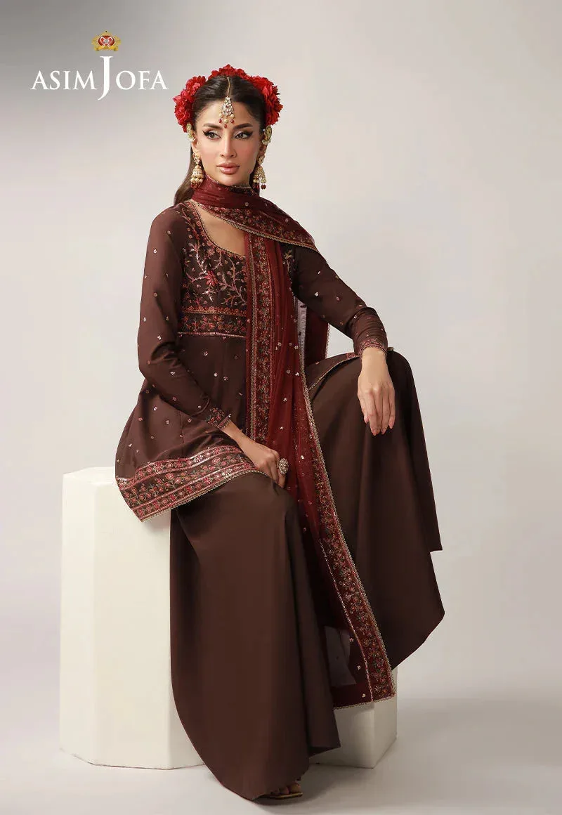 Asim Jofa Layaan Festive Collection Magenta – view 6 – Poshaq