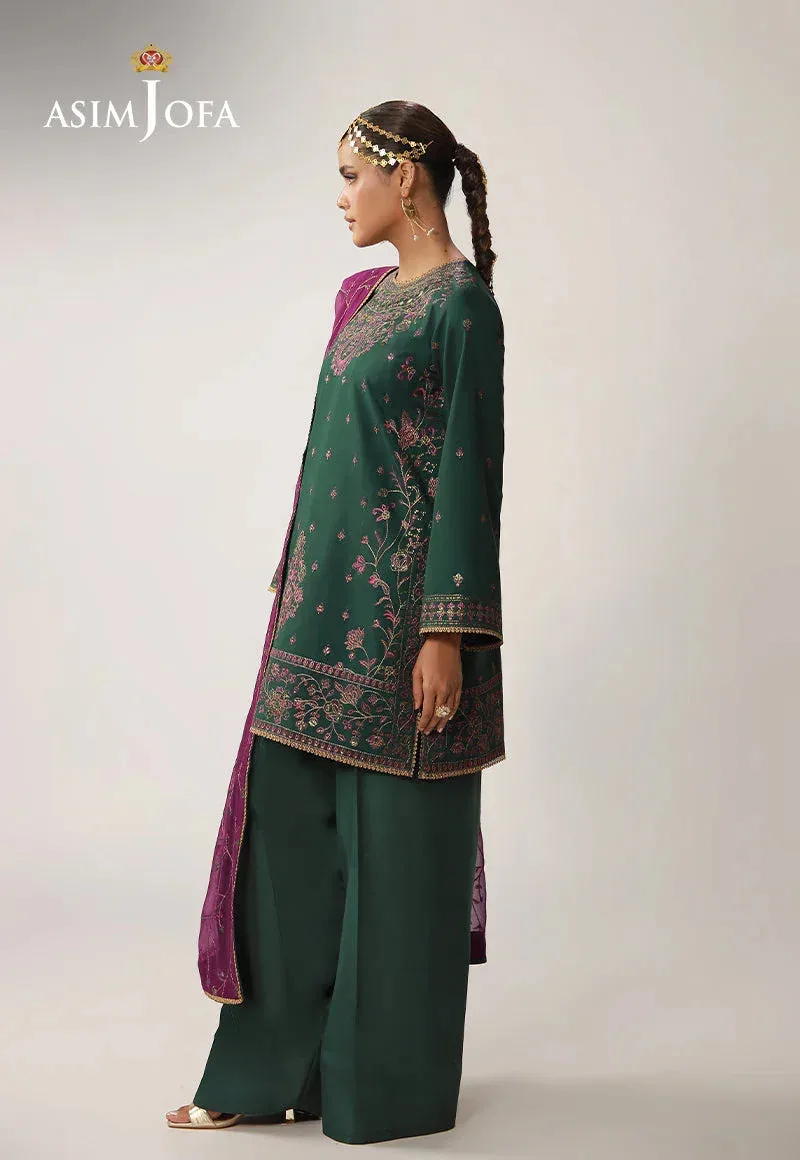 Asim Jofa Layaan Festive Collection Magenta – view 4 – Poshaq