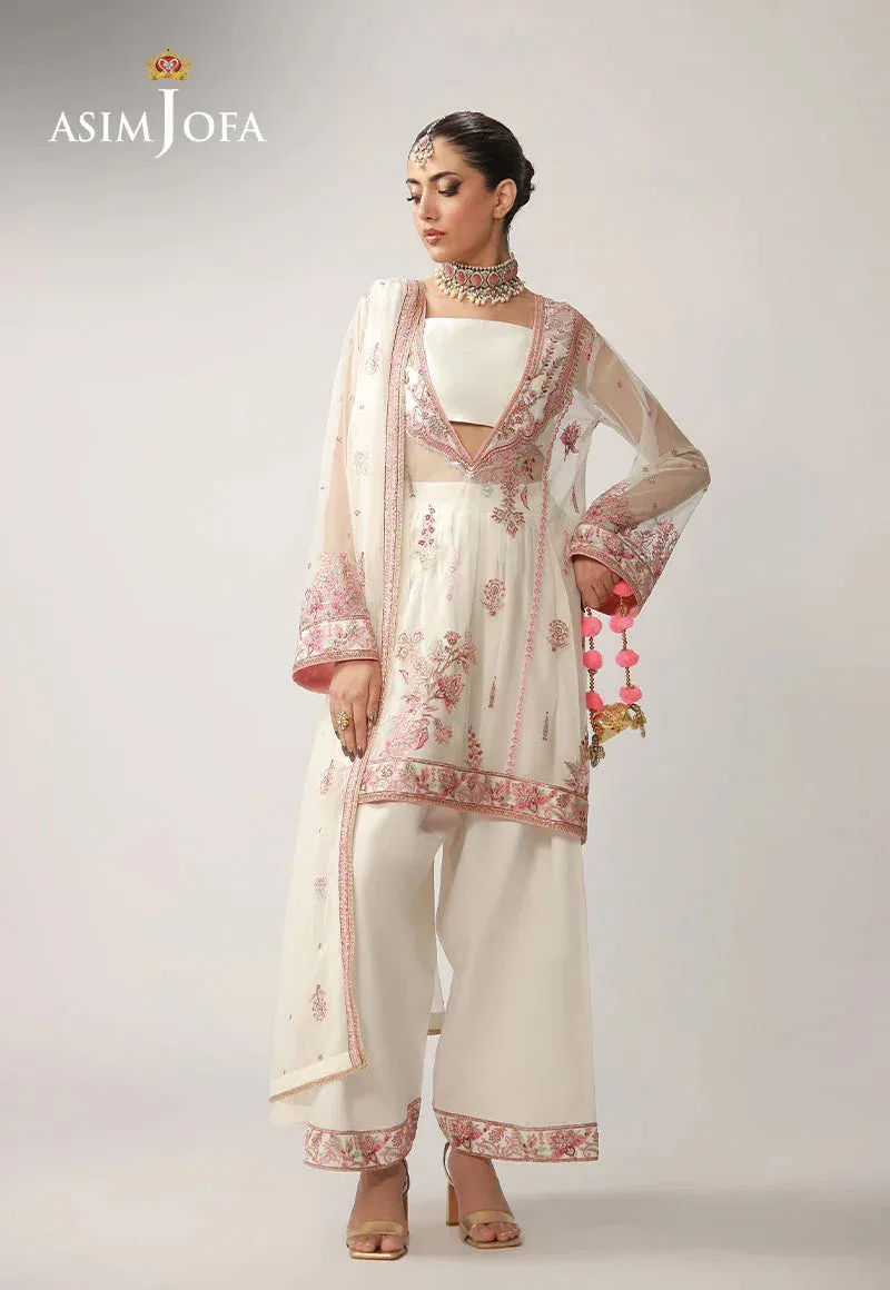 Asim Jofa Layaan Festive Collection Maroon – view 1 – Poshaq