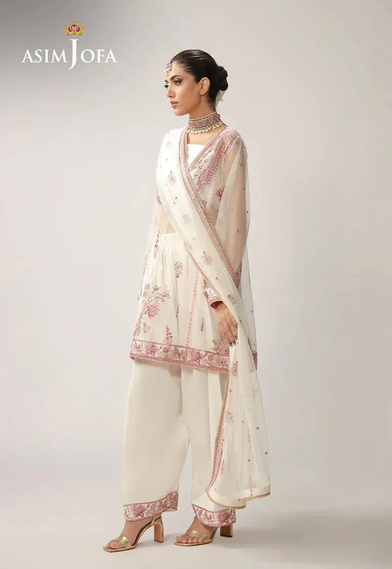 Asim Jofa Layaan Festive Collection Maroon – view 2 – Poshaq