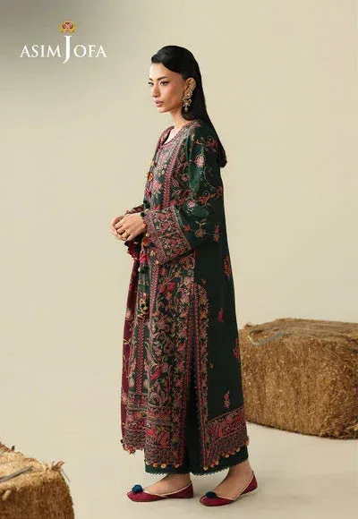 Asim Jofa Kashmiri Collection 25 Maroon – view 3 – Poshaq
