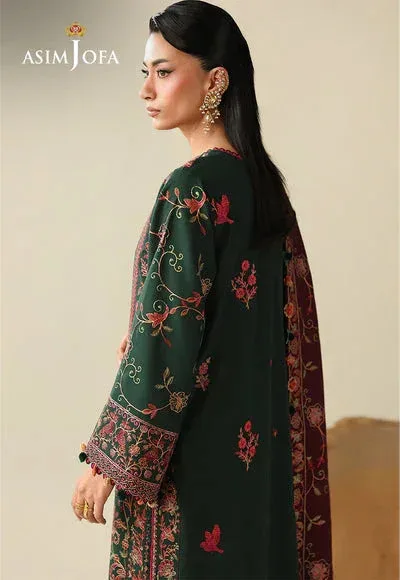 Asim Jofa Kashmiri Collection 25 Maroon – view 6 – Poshaq