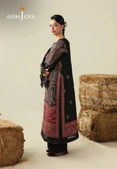 Asim Jofa Kashmiri Collection 25 Maroon – view 3 – Poshaq