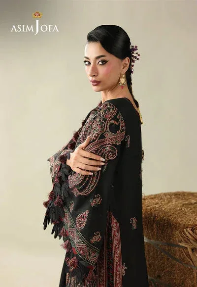 Asim Jofa Kashmiri Collection 25 Maroon – view 5 – Poshaq