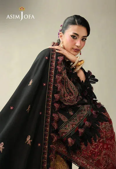Asim Jofa Kashmiri Collection 25 Maroon – view 6 – Poshaq
