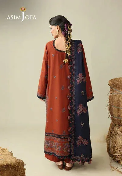 Asim Jofa Kashmiri Collection 25 Blue – view 2 – Poshaq