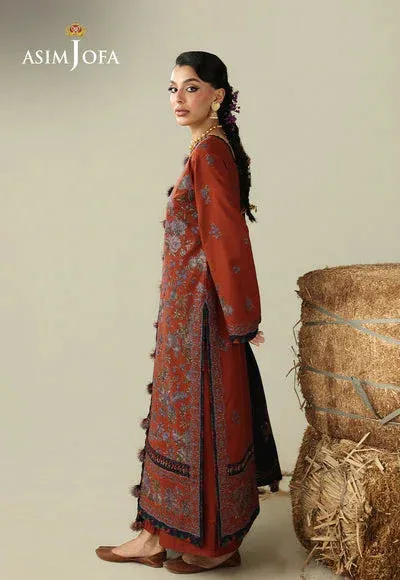 Asim Jofa Kashmiri Collection 25 Blue – view 3 – Poshaq