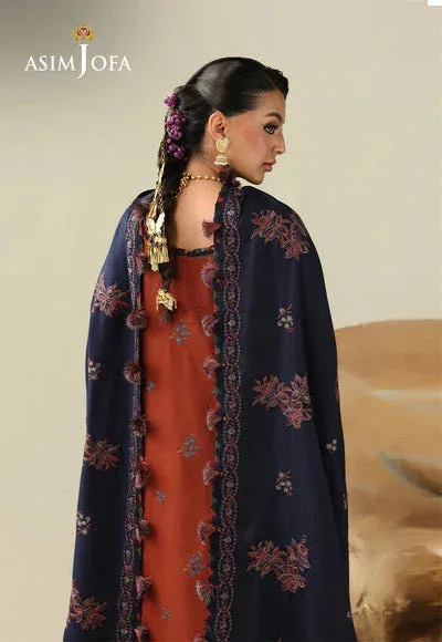 Asim Jofa Kashmiri Collection 25 Blue – view 4 – Poshaq