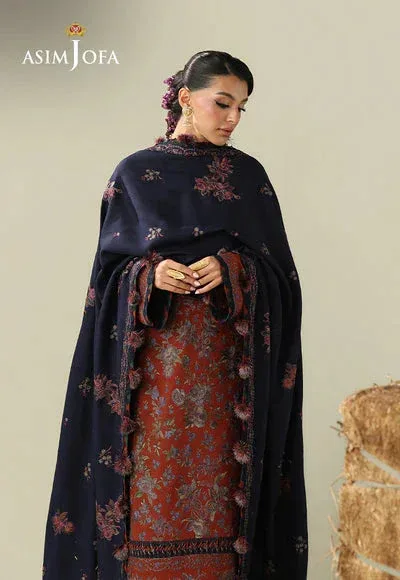 Asim Jofa Kashmiri Collection 25 Blue – view 5 – Poshaq