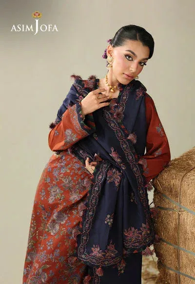Asim Jofa Kashmiri Collection 25 Blue – view 7 – Poshaq
