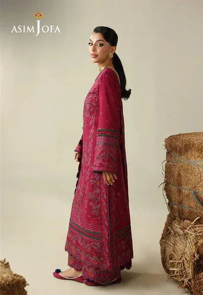 Asim Jofa Kashmiri Collection 25 Magenta – view 2 – Poshaq