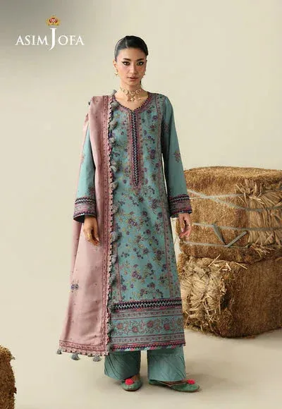 Asim Jofa Kashmiri Collection 25 Pink – view 1 – Poshaq
