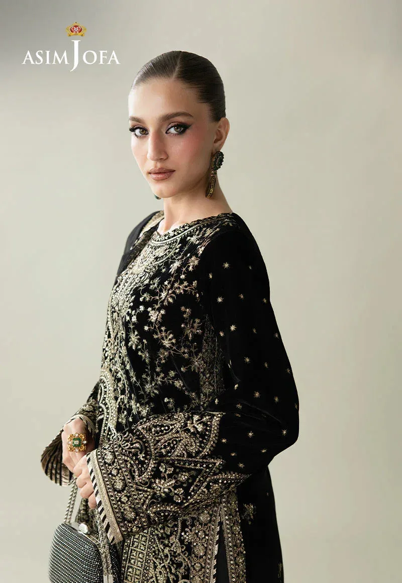 Asim Jofa Makhmal Velvet 25 Black Velvet – view 7 – Poshaq